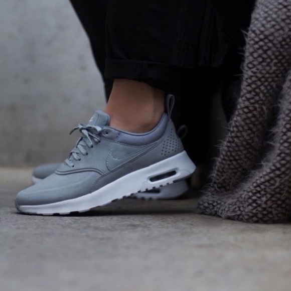 Nike Shoes - Nike grey leather Thea air max